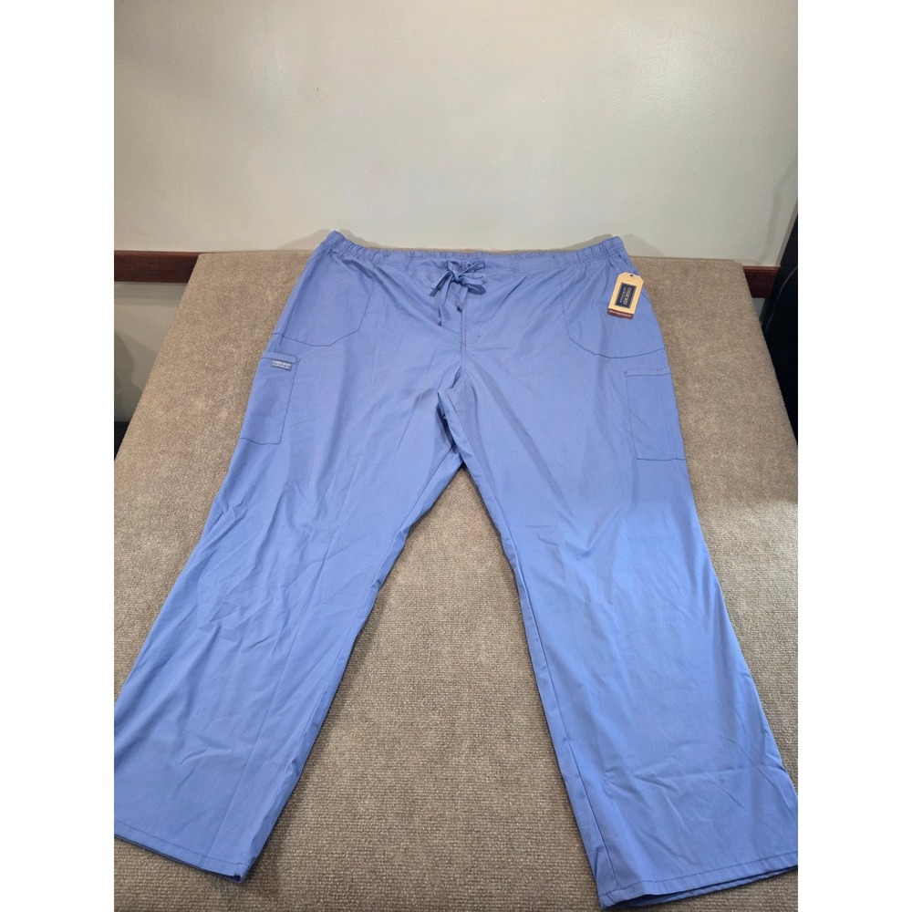 NWT Cherokee Workwear Professionals Mens Scrub Pants 5XL Ciel Blue WW190 Cargo